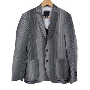 Roberto Cavalli cotton  Striped Blazer Us38 It48  Mediumm white blue